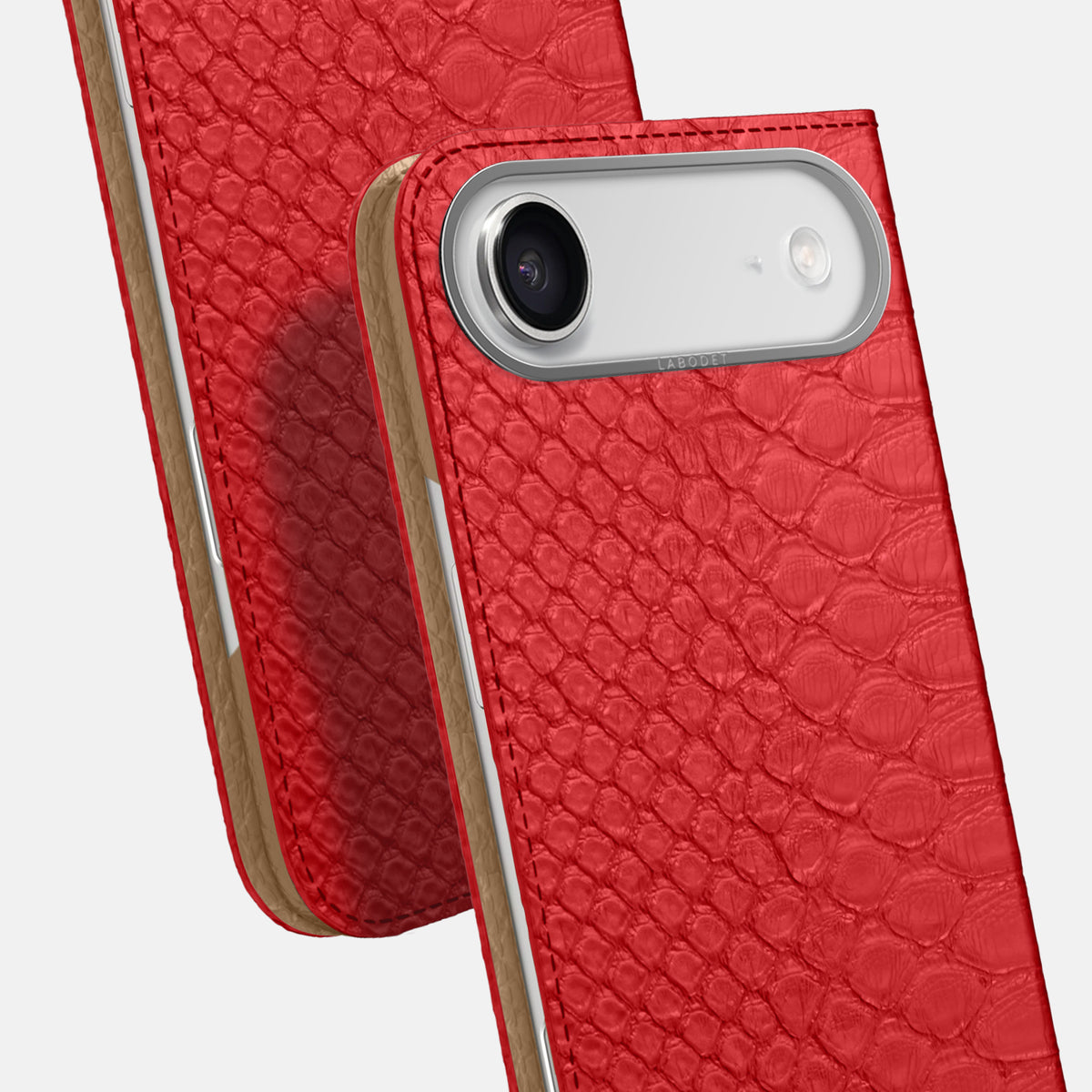 Folio Case For iPhone 17 Air In Python -5 | Red-Steel