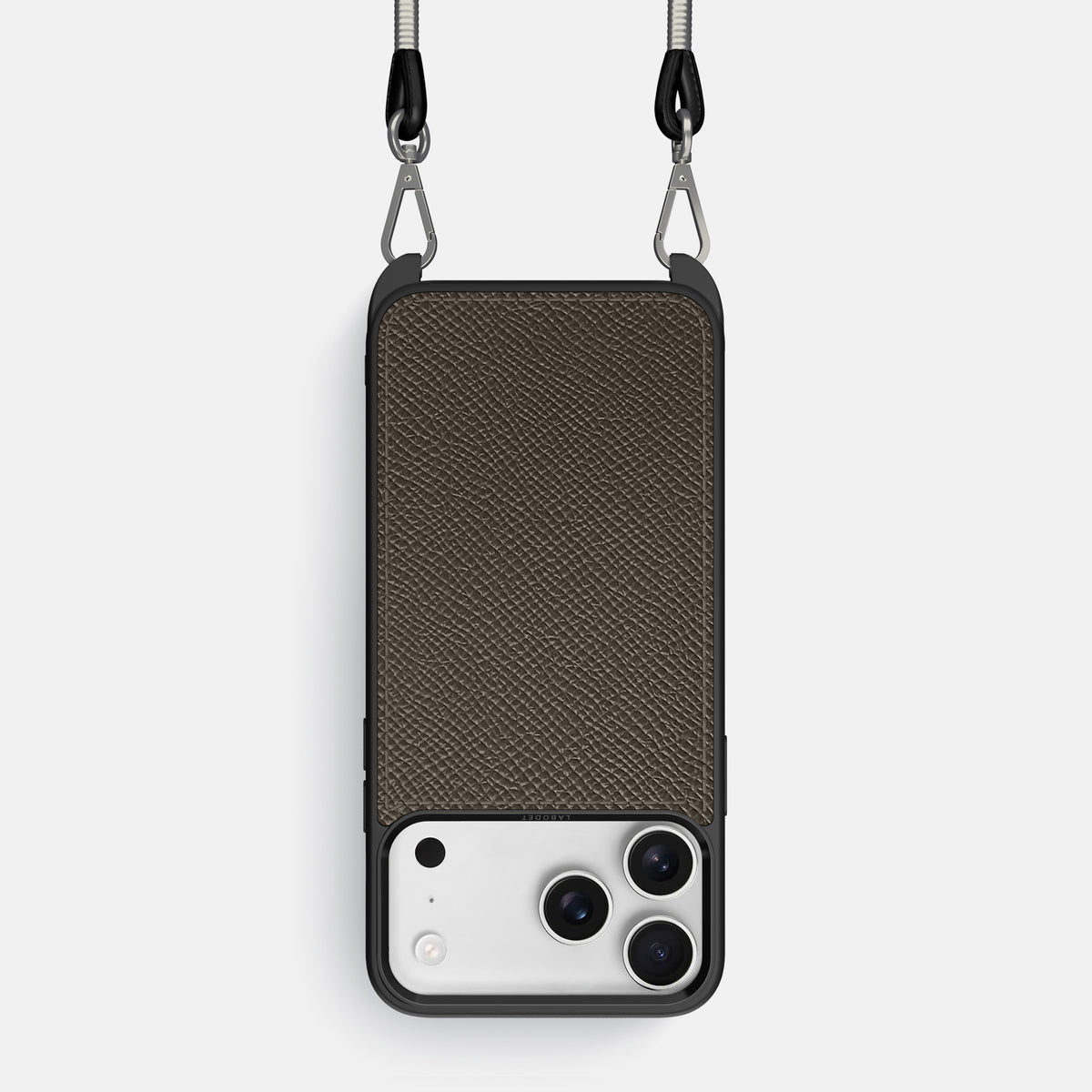 Crossbody Sport Case For iPhone 17 Pro In Epsom-Style Calf -1 | Taupe