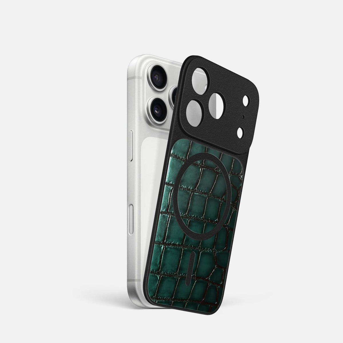 MagSafe Mask For iPhone 18 Pro In Patina Alligator -1 | Green