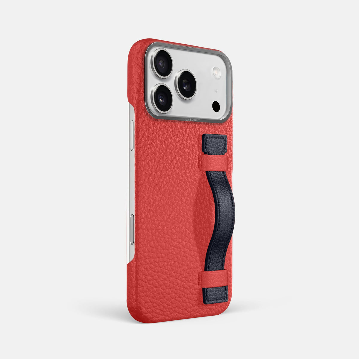 Handle Case Coloré For iPhone 18 Pro Max In Calf -2 | Red-Steel