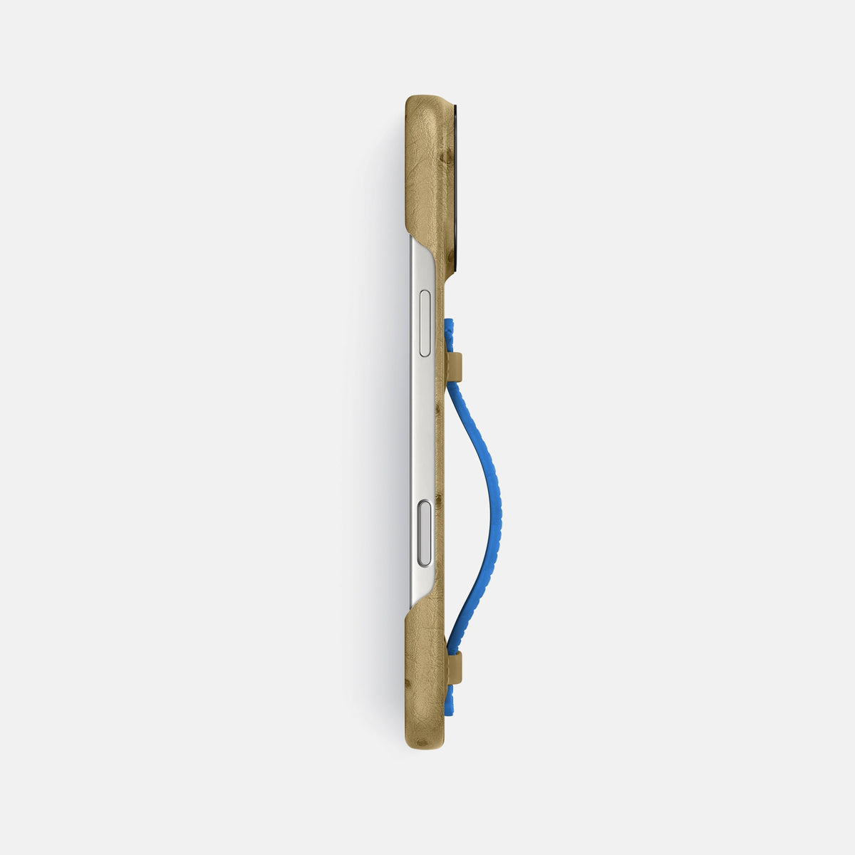 Center Handle Coloré For iPhone 18 Pro Max In Ostrich -2 | Desert-Sand-Black
