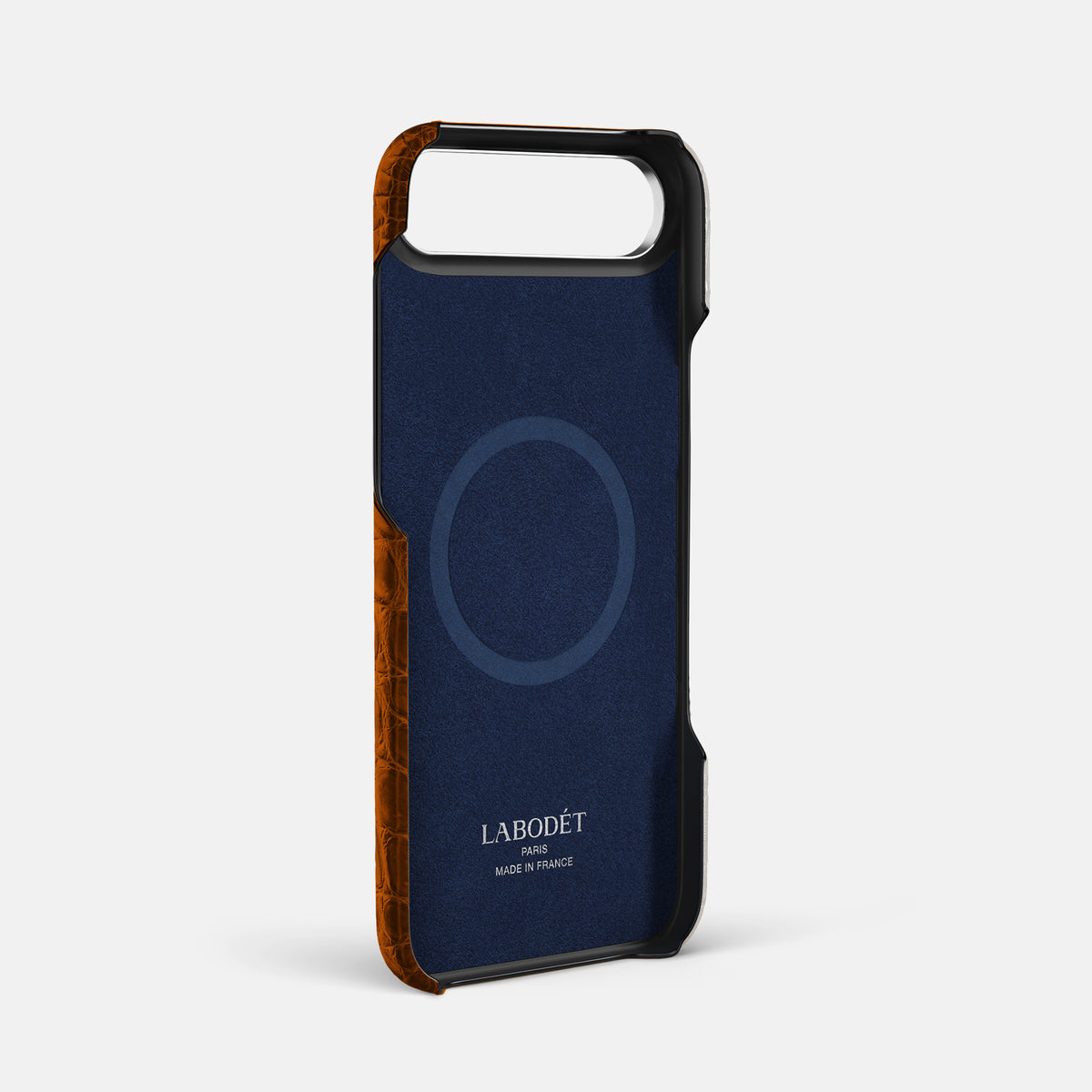 Finger Case For iPhone 17 Air In Himalayan Crocodile -4 | Orange-Steel
