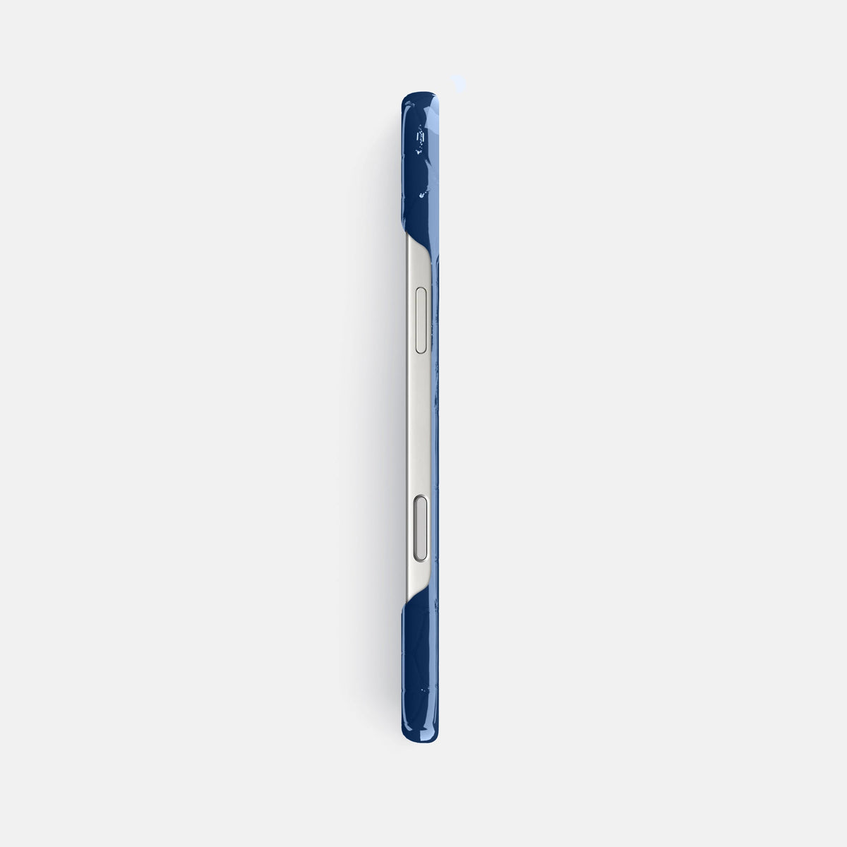 Slim Case For iPhone 18 Pro Max In Shiny Alligator -3 | Mediterranean