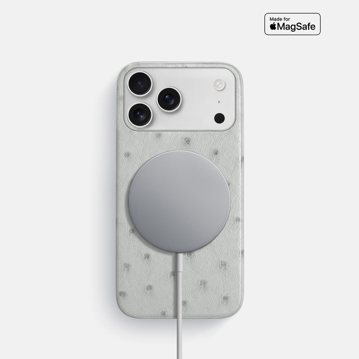 Slim Case For iPhone 17 Pro In Ostrich -5 | White