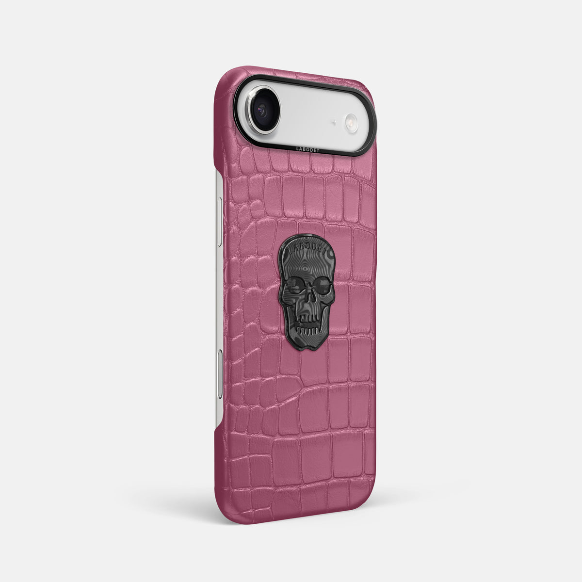 Classic Case With Carbon Skull For iPhone 17 Air In Alligator -2 | Pink-Lagoon-Black