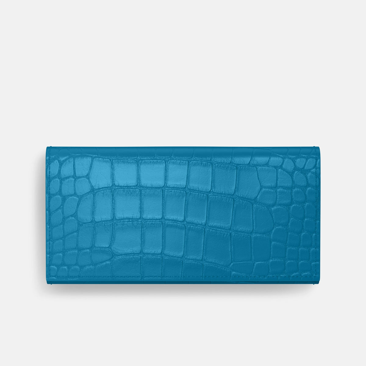 Wallet Case For iPhone 18 Pro Max In Alligator -3 | Curaçao-Blue