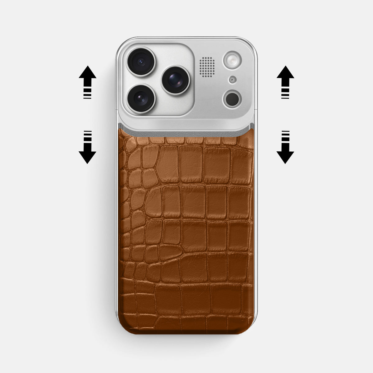 Metal Case For iPhone 17 Pro Max In Alligator -2 | Honey-Steel