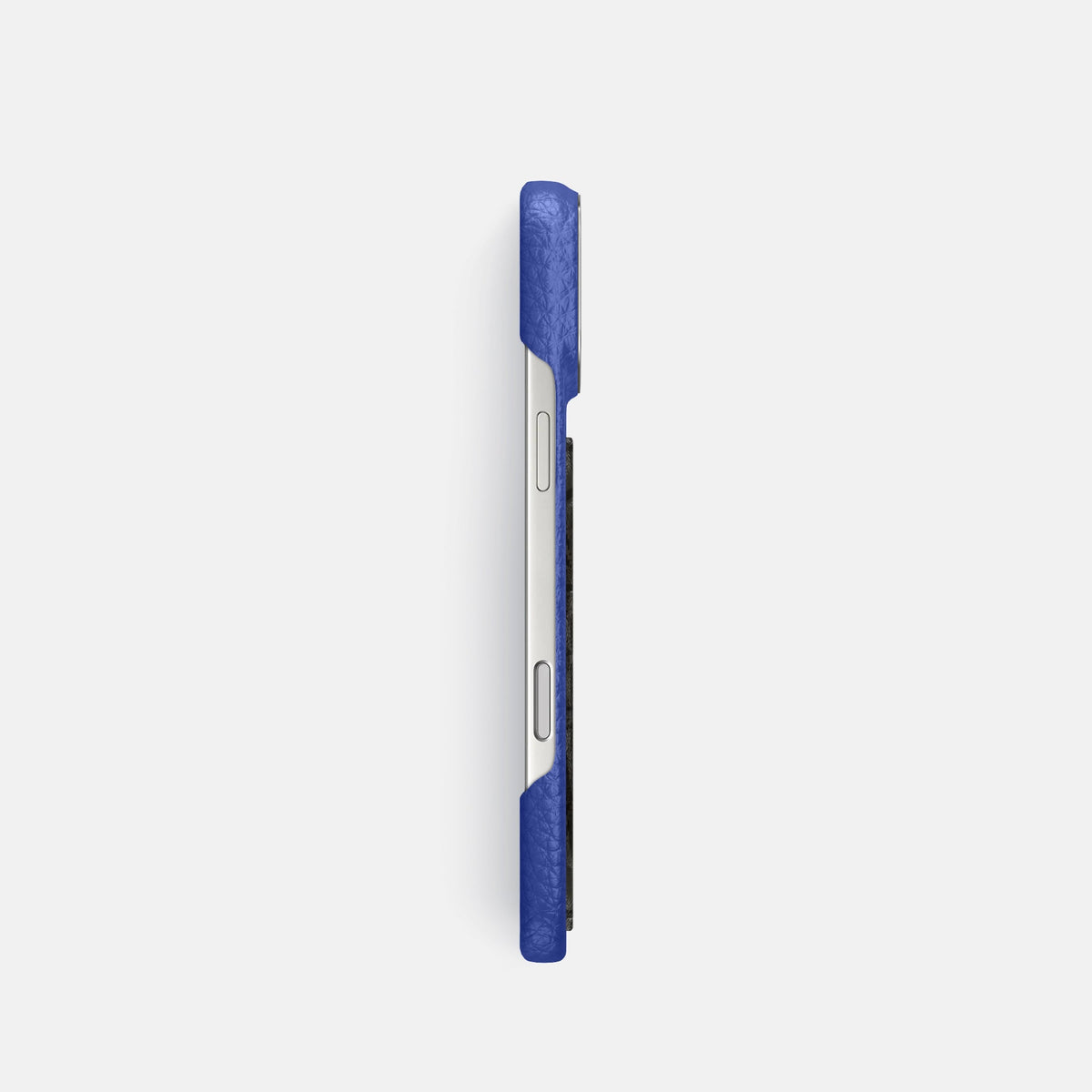 Classic Case With Carbon Dragon For iPhone 18 Pro In Calf -3 | Royal-Blue-Steel