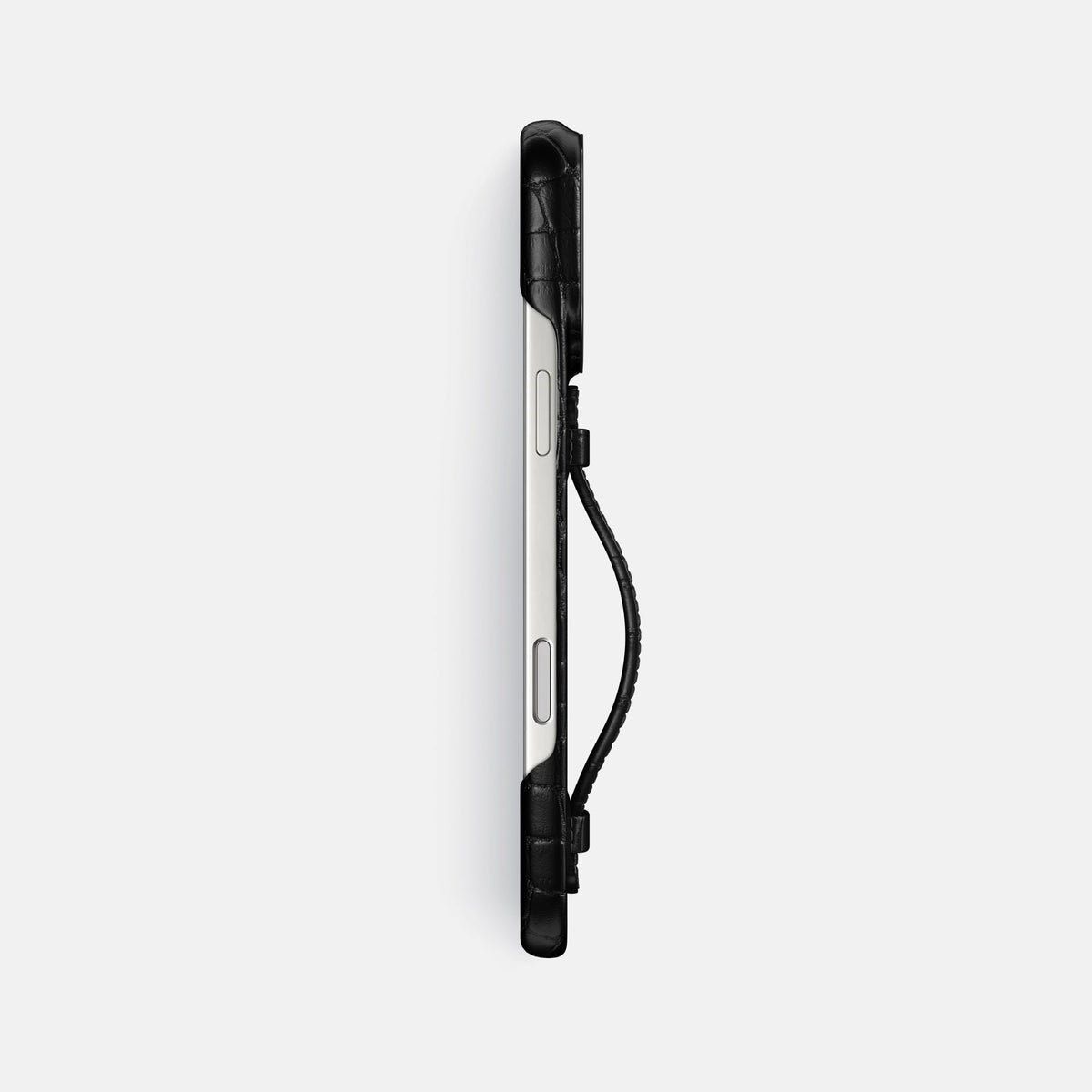 Center Handle For iPhone 18 Pro Max In Alligator -3 | Black-Black