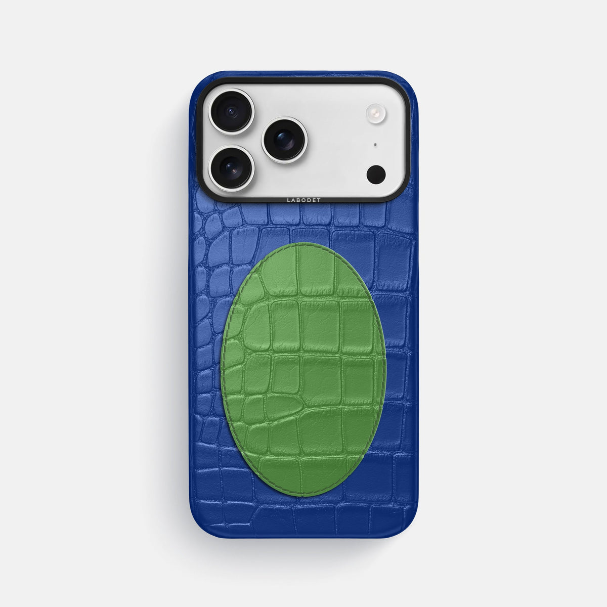 Classic Case With Oval For iPhone 18 Pro Max In Alligator -1 | Royal-Blue-Black