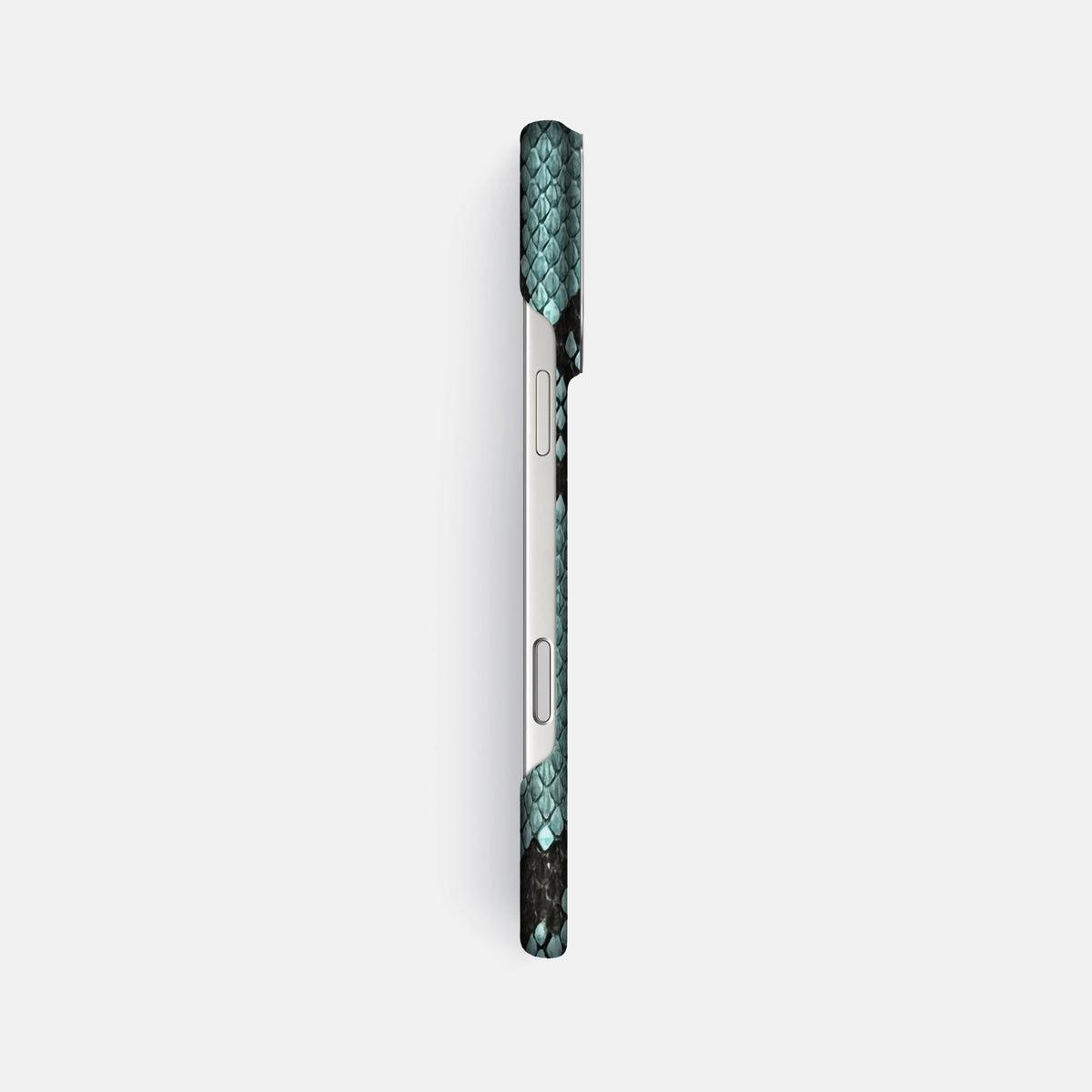 Classic Case For iPhone 18 Pro Max In Deluxe Python -3 | Blue-Lagoon-Steel