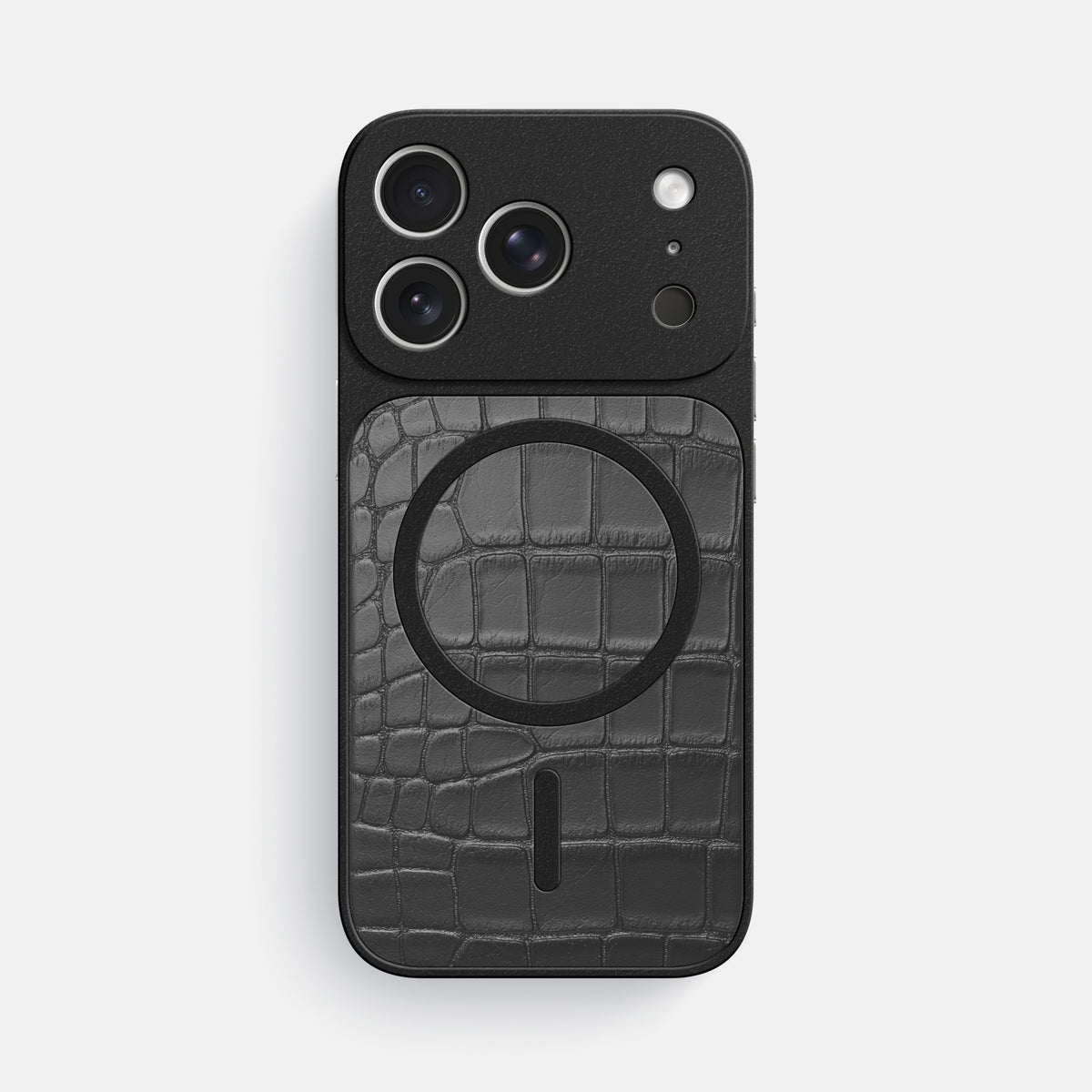 MagSafe Mask For iPhone 17 Pro Max In Alligator -3 | Grey