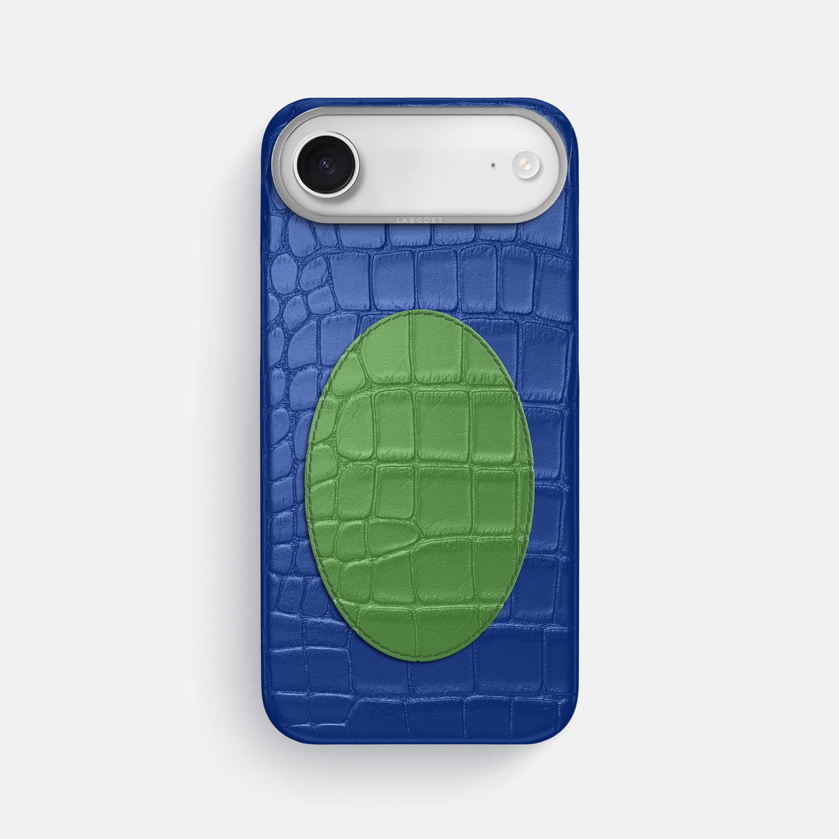 Classic Case With Oval For iPhone 17 Air In Alligator -1 | Royal-Blue-Steel