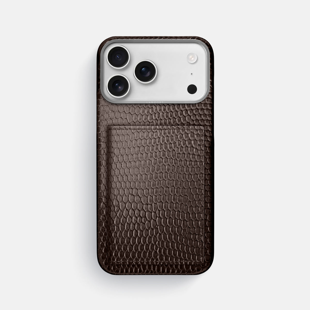 Bi-Fold Case For iPhone 17 Pro Max In Lizard -1 | Brown-Steel