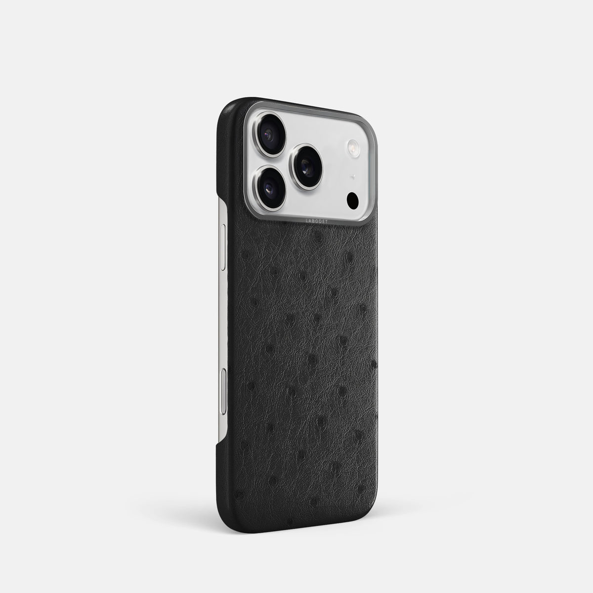Classic Case For iPhone 17 Pro In Ostrich -2 | Black-Steel