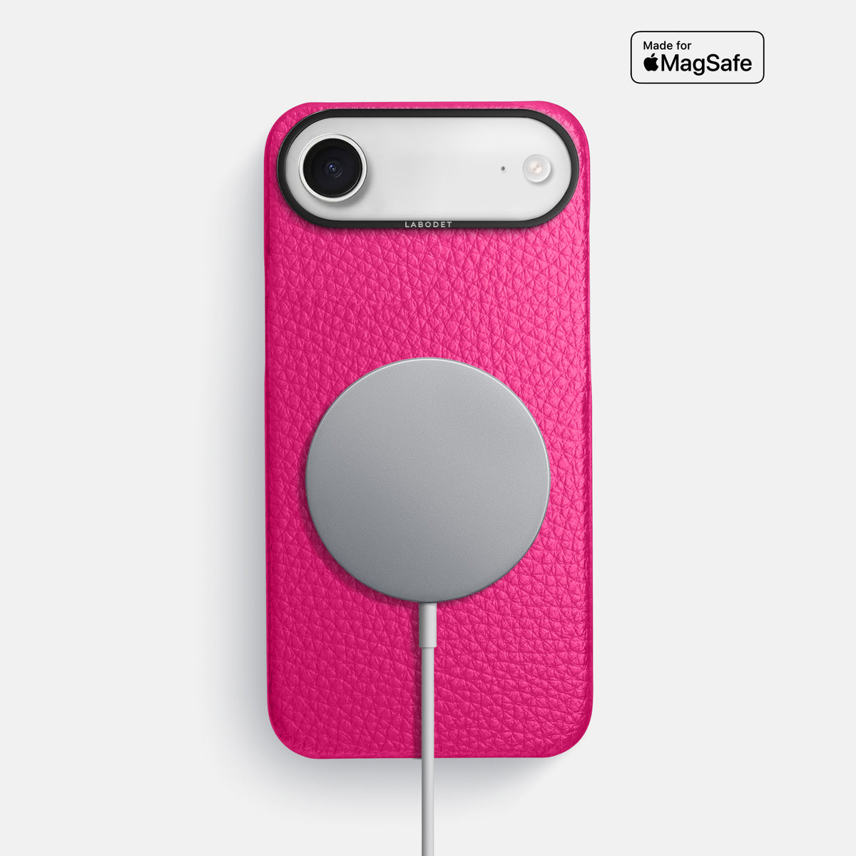 Classic Case For iPhone 17 Air In Calf -5 | Magenta-Black