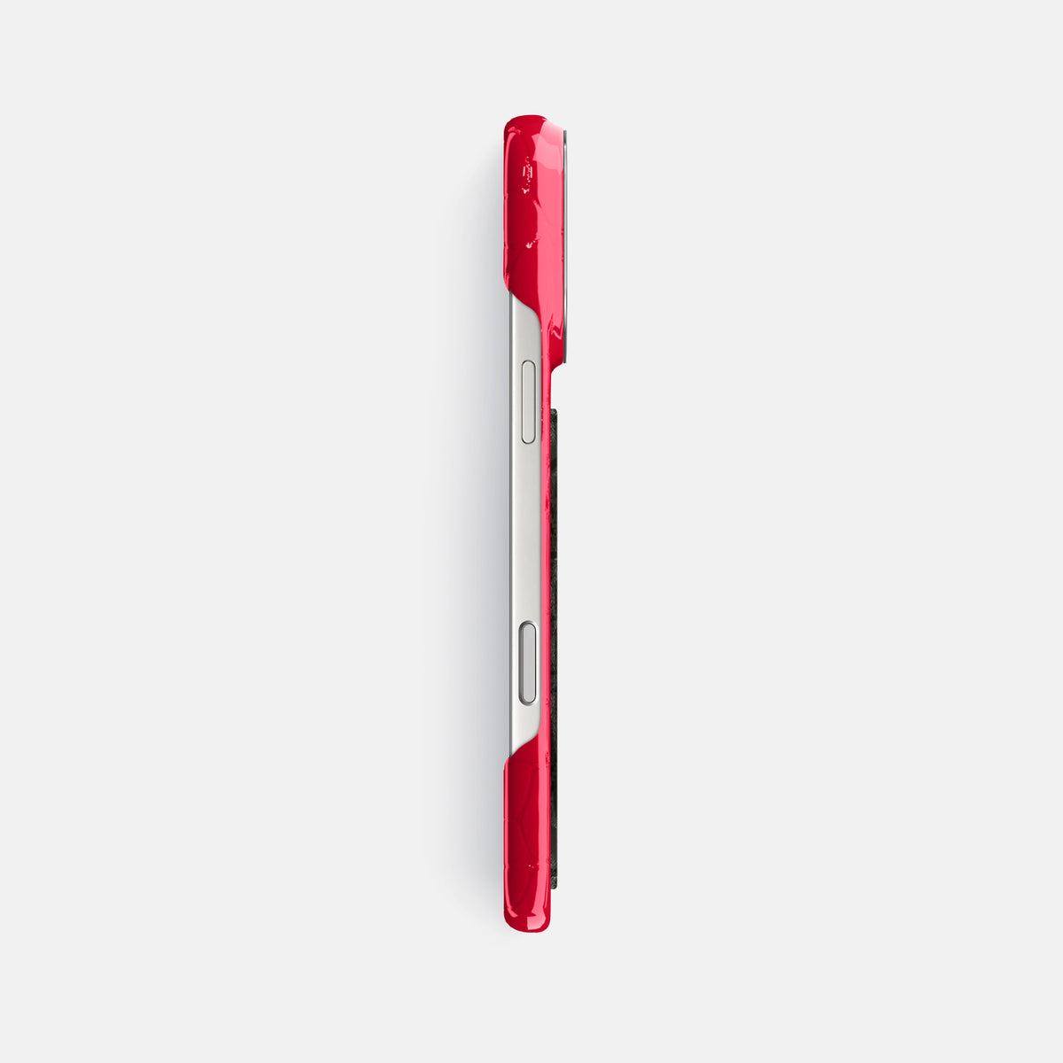 Classic Case With Carbon Dragon For iPhone 17 Pro Max In Shiny Alligator -3 | Cherry-Steel