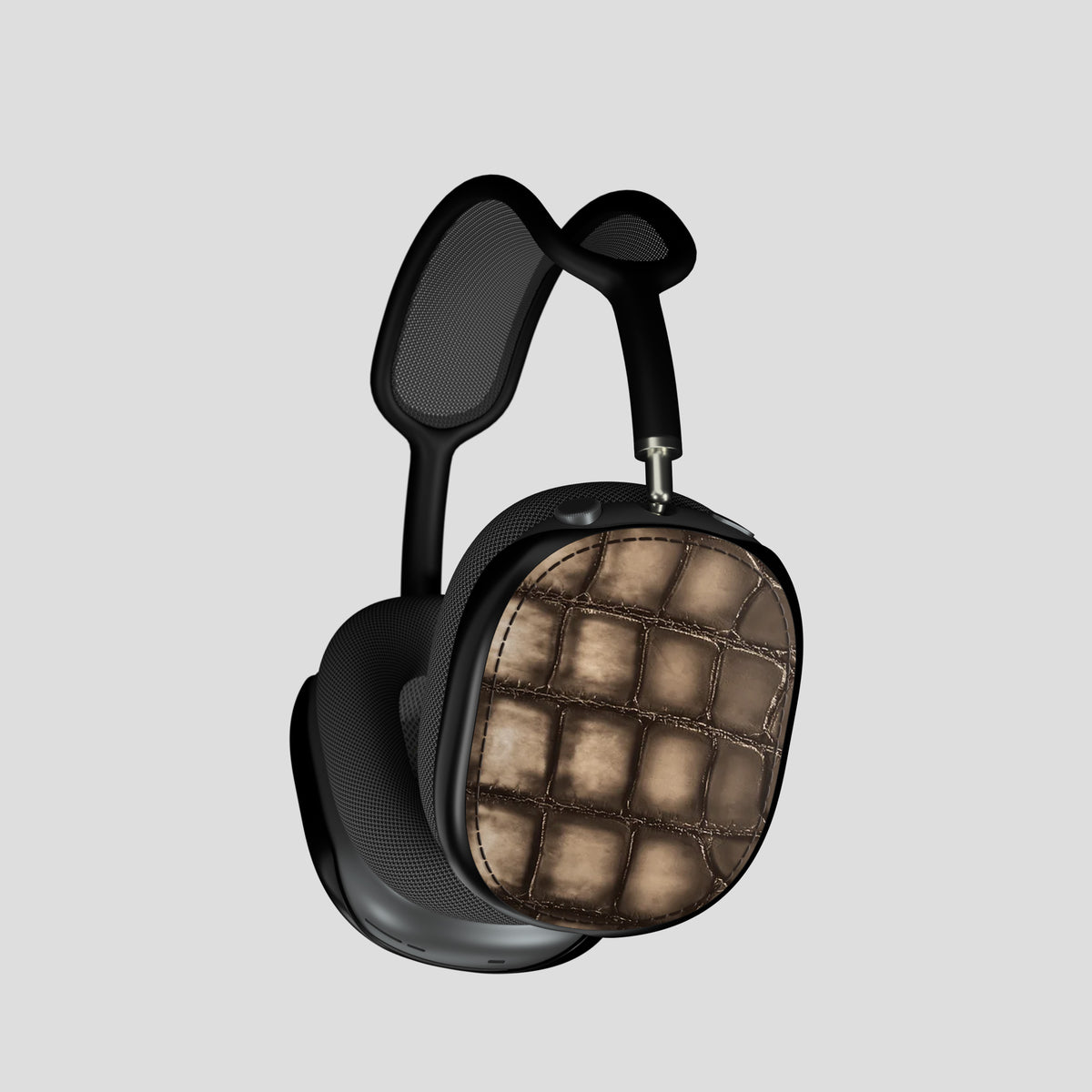 Shells For AirPods Max In Patina Alligator -2 | Etoupe