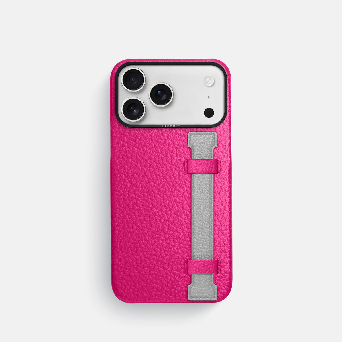Handle Case Coloré For iPhone 18 Pro In Calf -1 | Magenta-Black