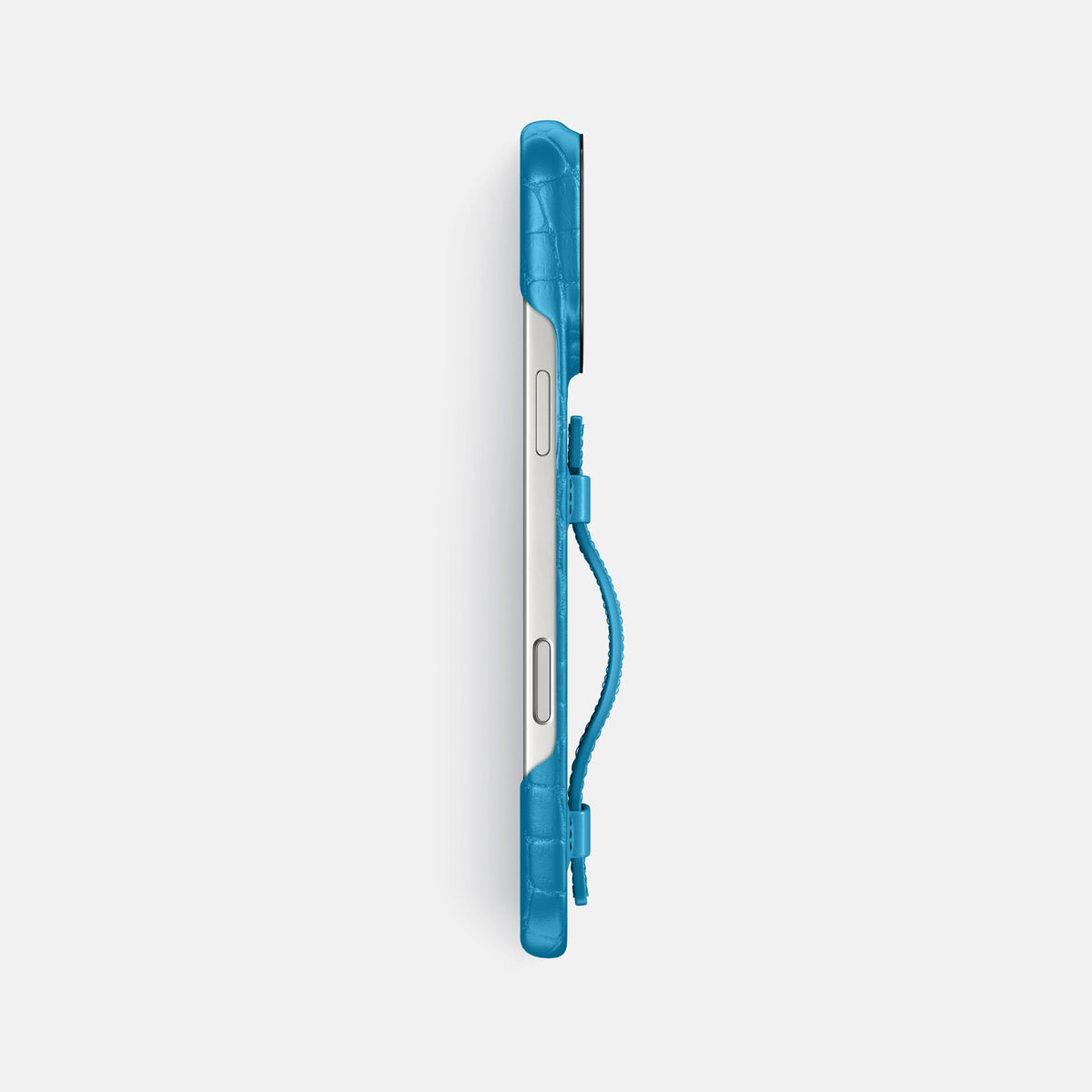 Handle Case For iPhone 17 Pro Max In Alligator -3 | Curaçao-Blue-Black