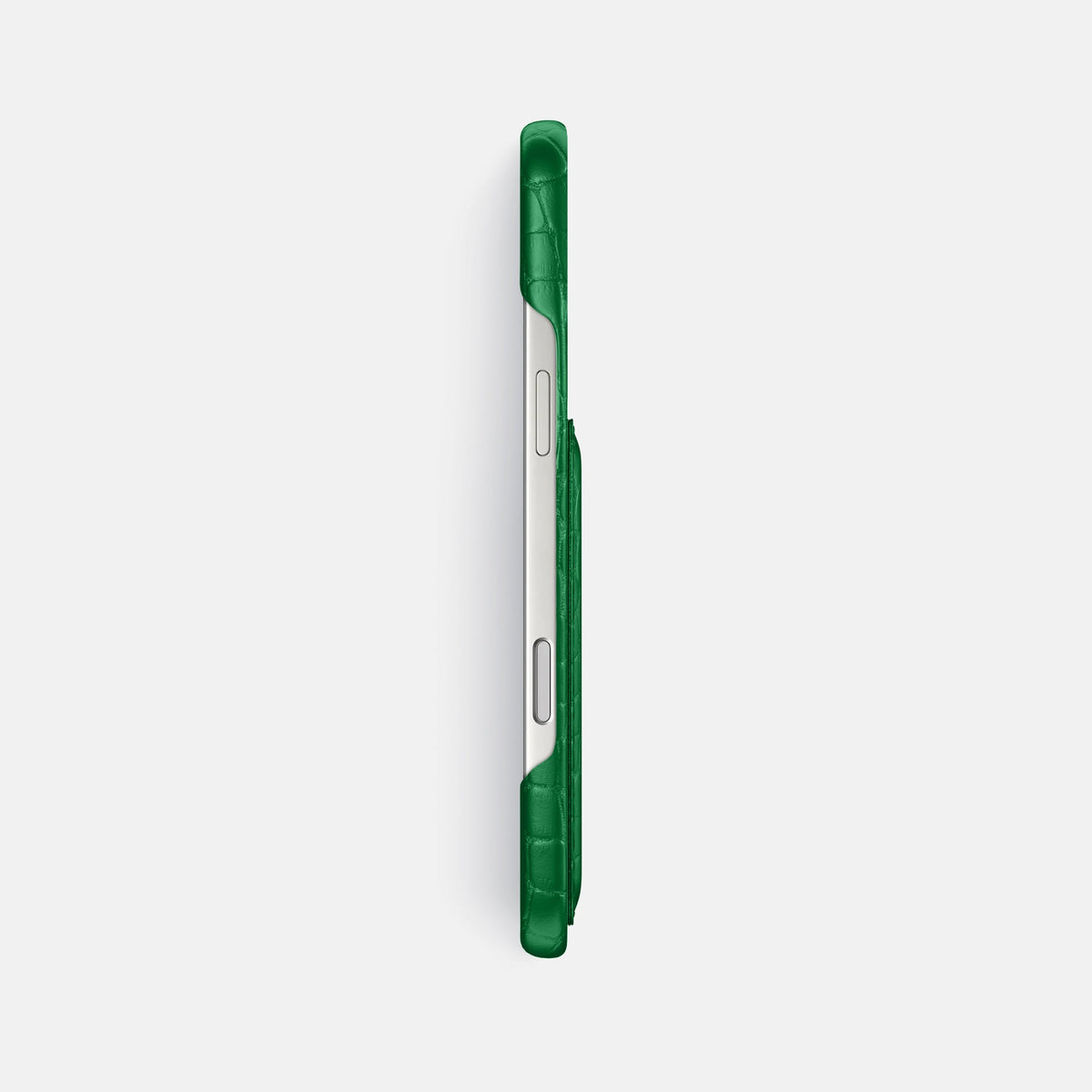 Slim Card Case For iPhone 18 Pro Max In Alligator -3 | Forest-Green