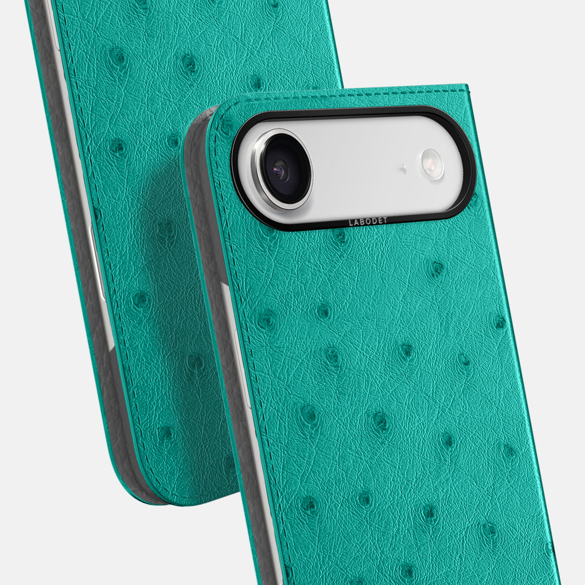 Folio Case For iPhone 17 Air In Ostrich -5 | Turquoise-Black