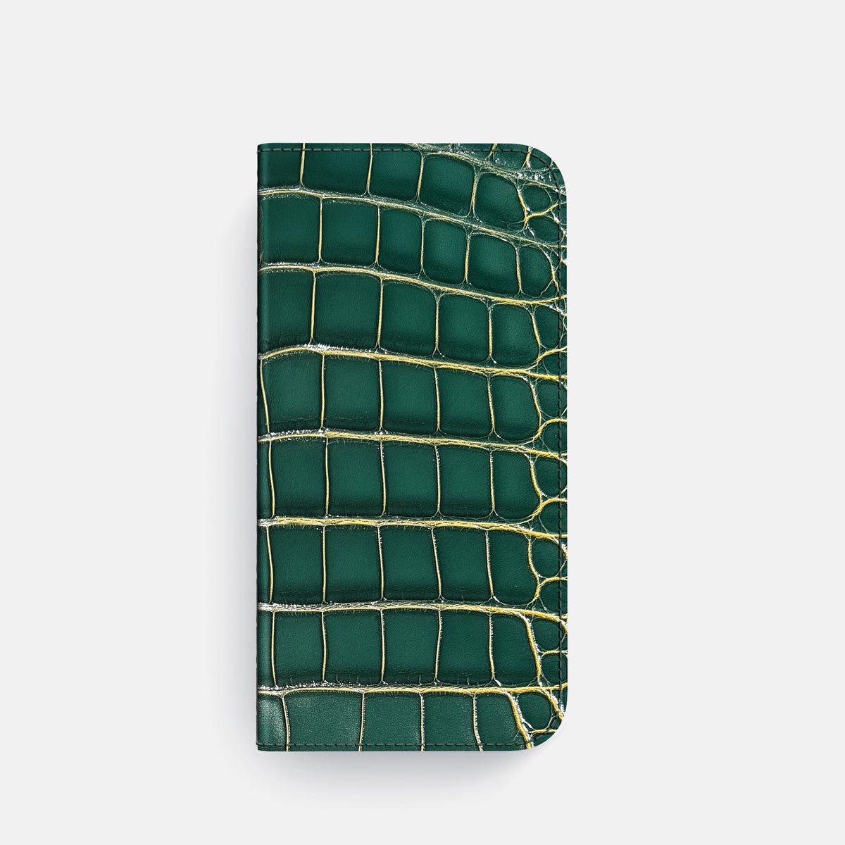 Folio Case For iPhone 18 Pro In Patina Alligator -4 | Cambridge-Black
