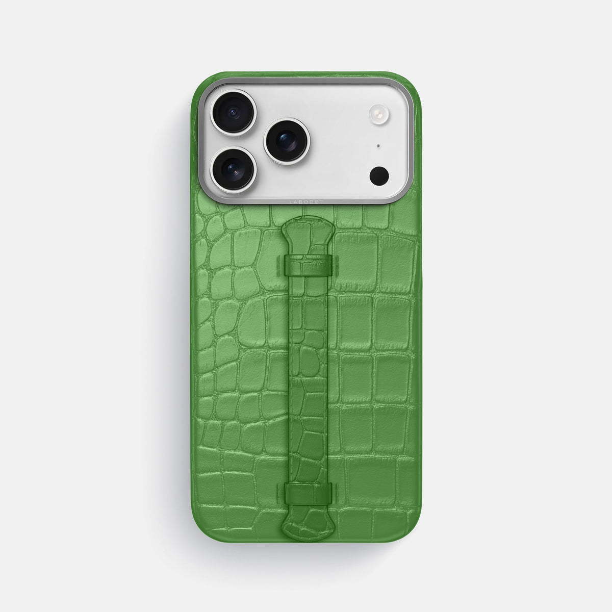 Center Handle For iPhone 18 Pro Max In Alligator -1 | Apple-Green-Steel