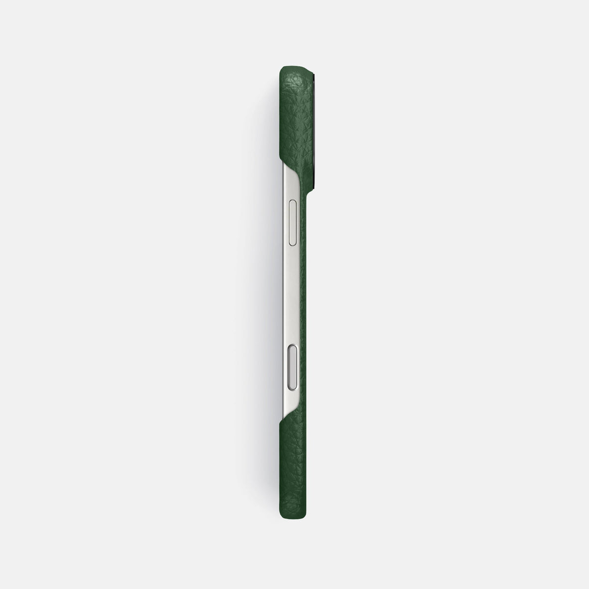 Classic Case For iPhone 18 Pro Max In Calf -3 | Dark-Green-Black
