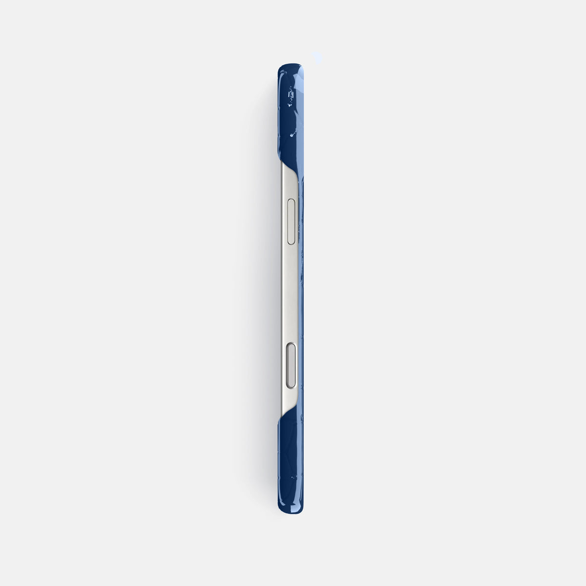 Slim Case For iPhone 17 Pro Max In Shiny Alligator -3 | Mediterranean