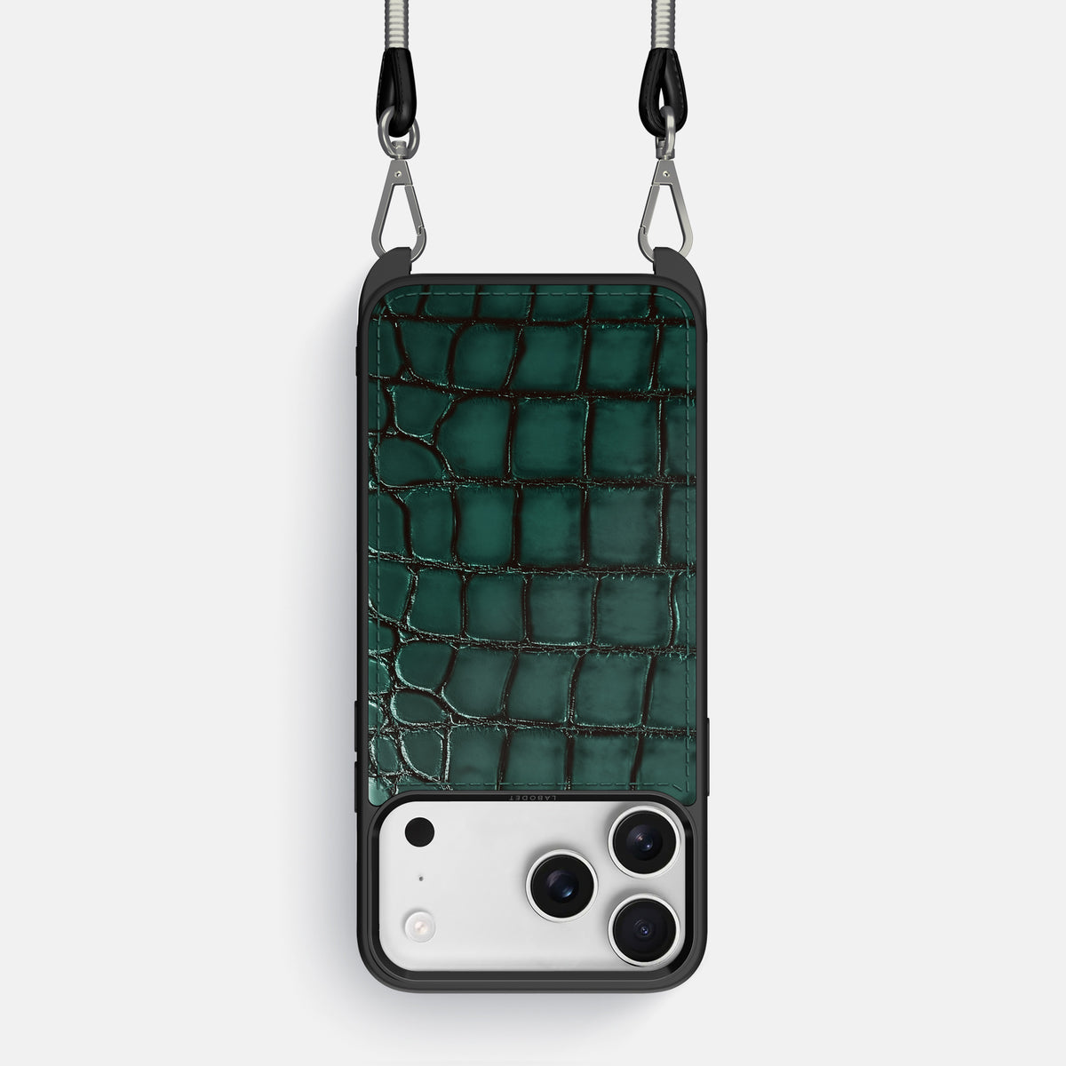Crossbody Sport Case For iPhone 17 Pro In Patina Alligator -1 | Green