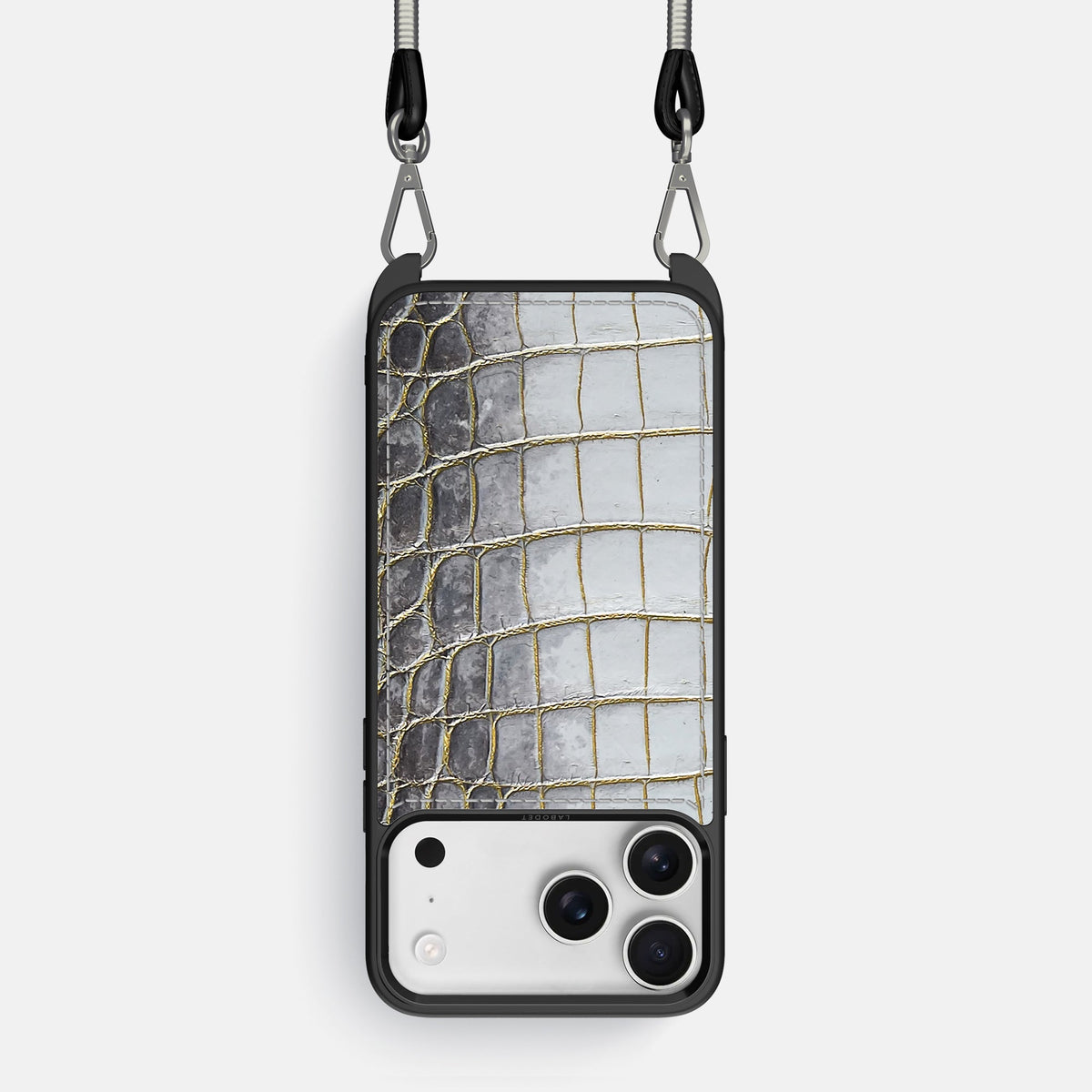 Crossbody Sport Case For iPhone 17 Pro In Himalayan Crocodile