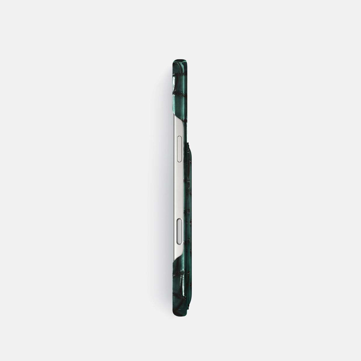 Slim Card Case For iPhone 18 Pro In Patina Alligator -3 | Green