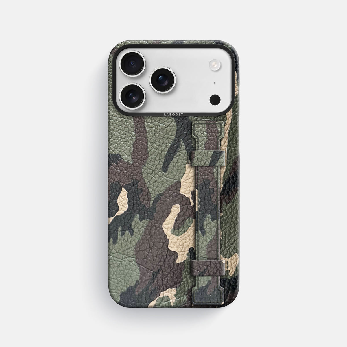 Handle Case For iPhone 17 Pro Max In Calf -1 | Camouflage-Black