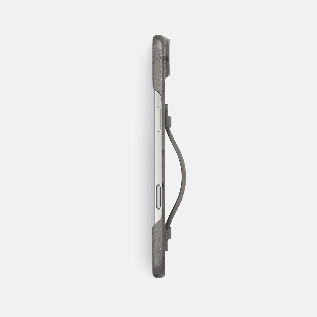 Center Handle For iPhone 17 Air In Ostrich -2 | Grey-Steel
