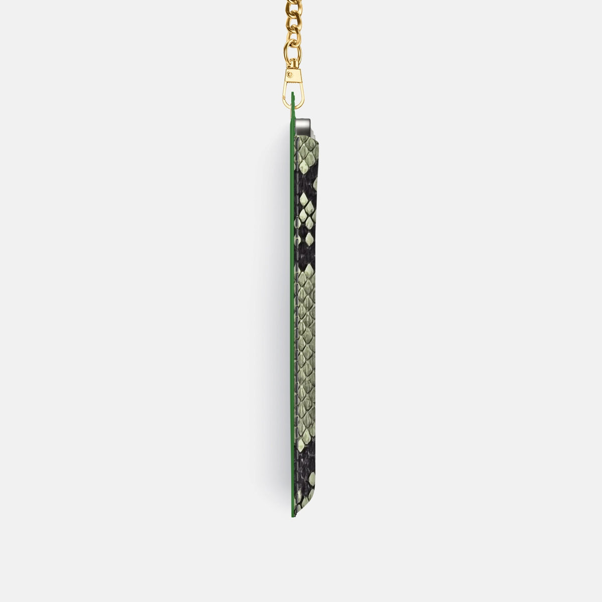 Crossbody Bag For iPhone 18 Pro In Deluxe Python -4 | Army-Green-Gold