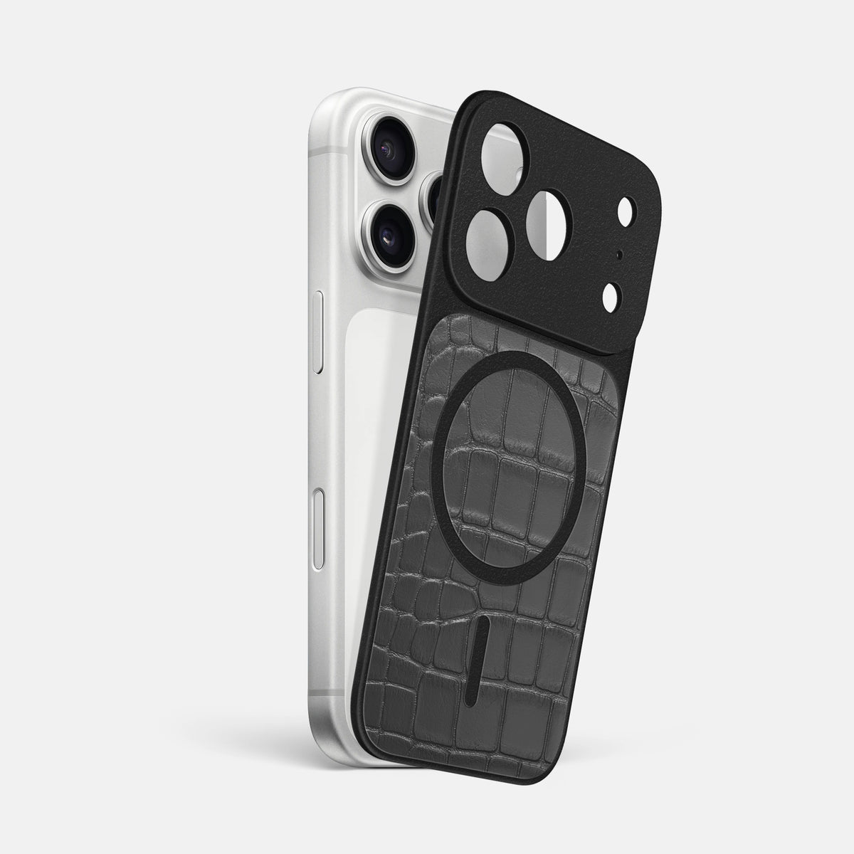 MagSafe Mask For iPhone 17 Pro Max In Alligator -1 | Grey