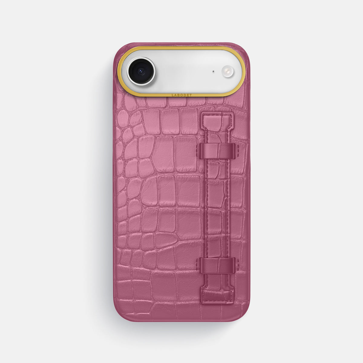 Handle Case For iPhone 17 Air In Alligator -1 | Pink-Lagoon-Gold