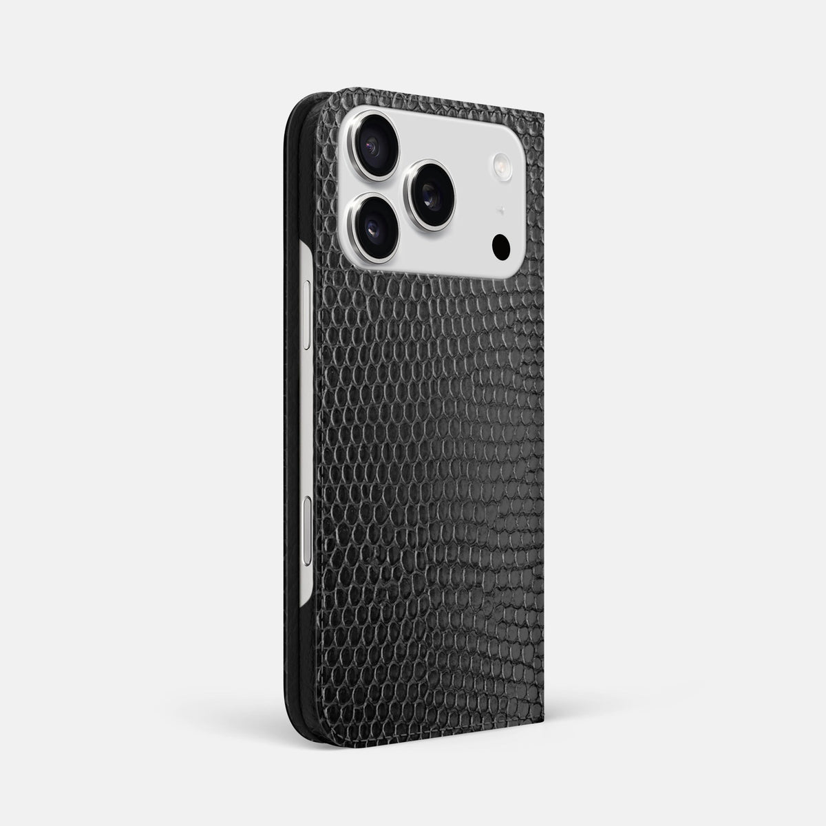 Folio Slim Case For iPhone 18 Pro Max In Lizard -1 | Black