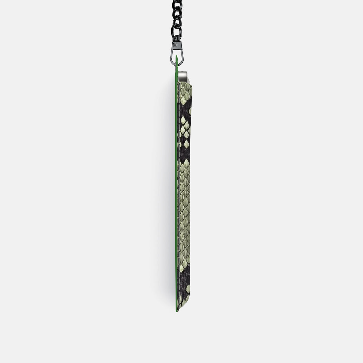 Crossbody Bag For iPhone 17 Pro In Deluxe Python -4 | Army-Green-Black