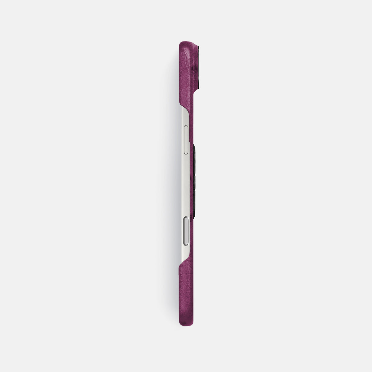 Classic Case With Carbon Skull For iPhone 17 Air In Ostrich -3 | Purple-Black