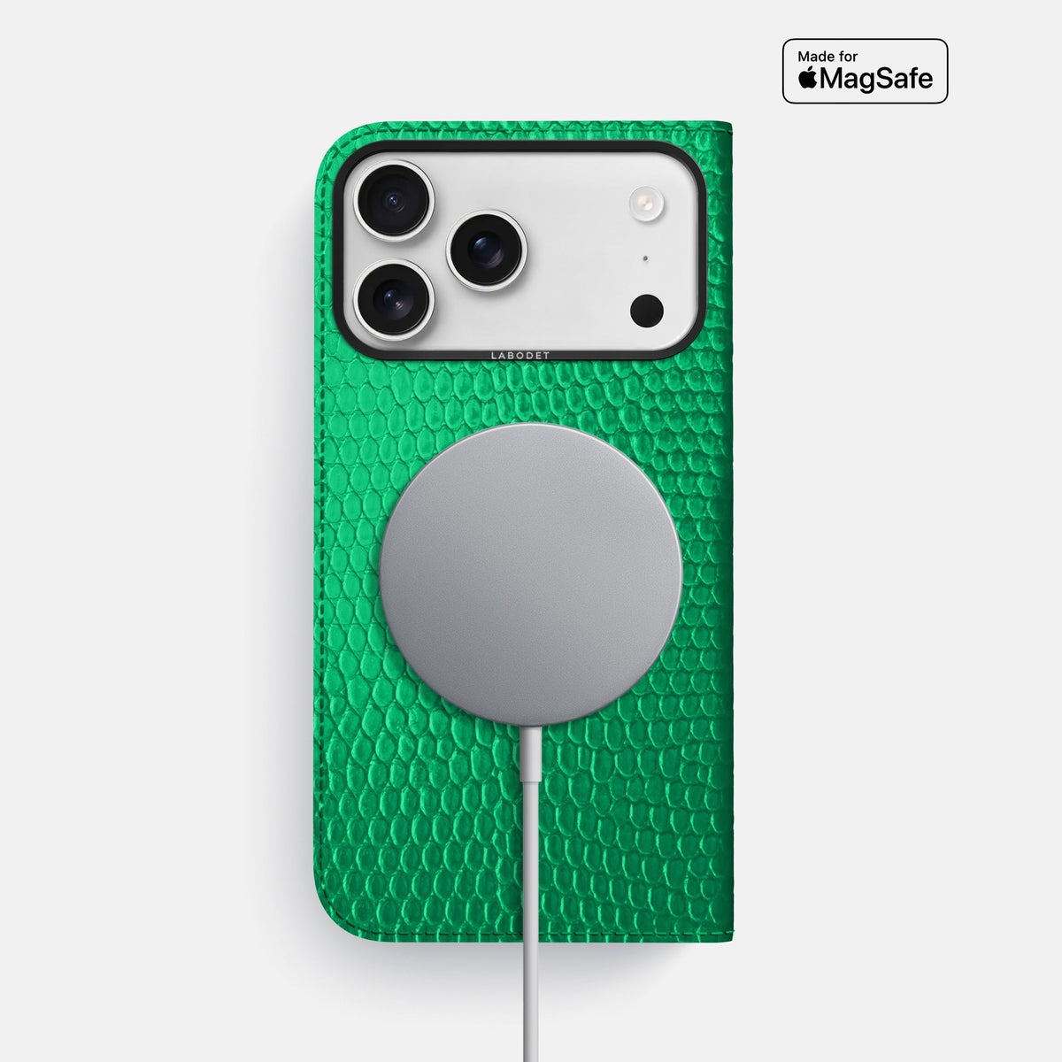 Folio Case For iPhone 18 Pro Max In Lizard -3 | Apple-Green-Black