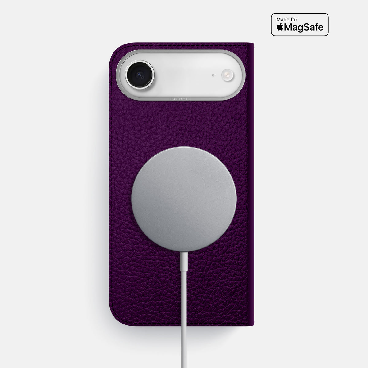 Folio Case For iPhone 17 Air In Calf -3 | Violet-Steel
