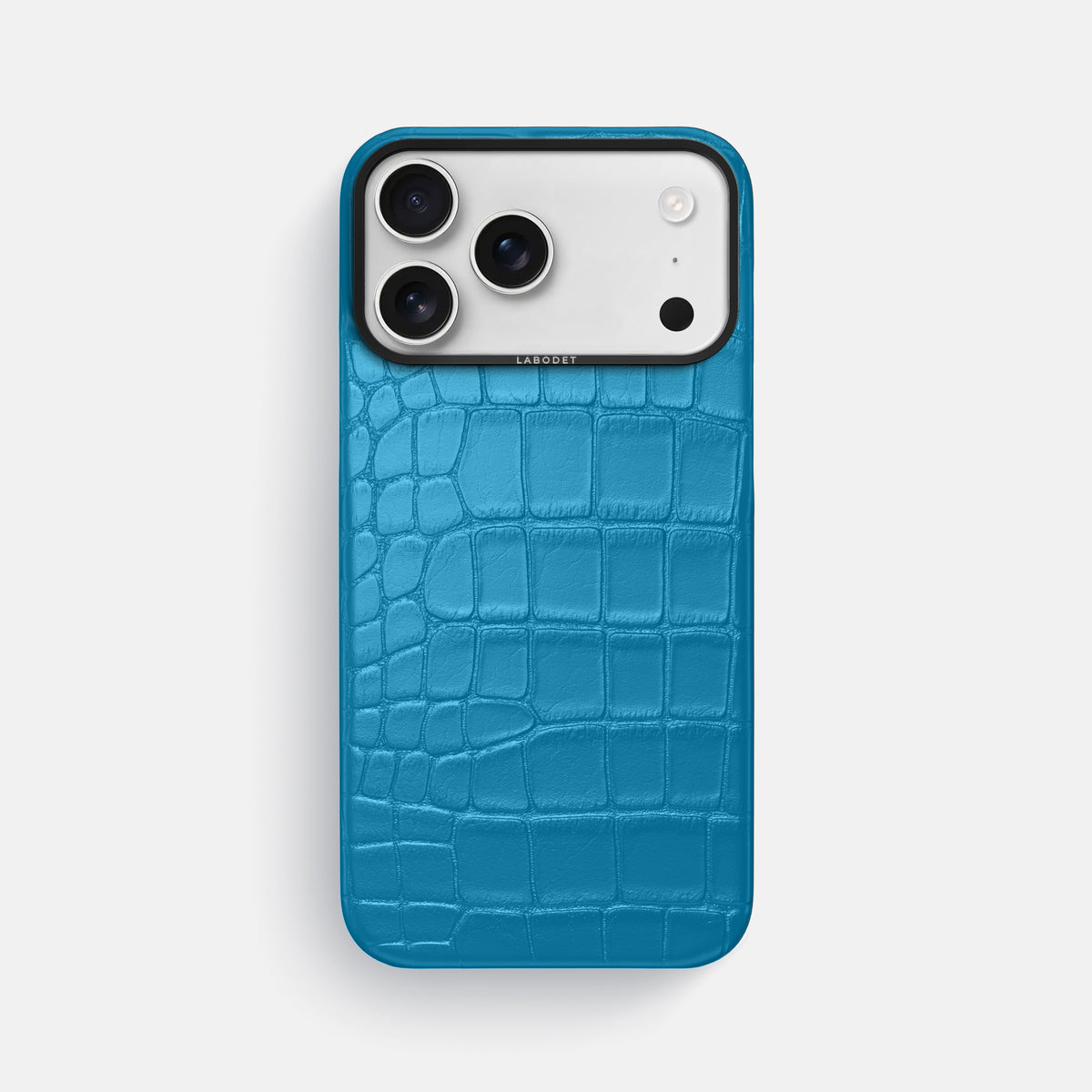 Classic Case For iPhone 17 Pro Max In Alligator -1 | Curaçao-Blue-Black