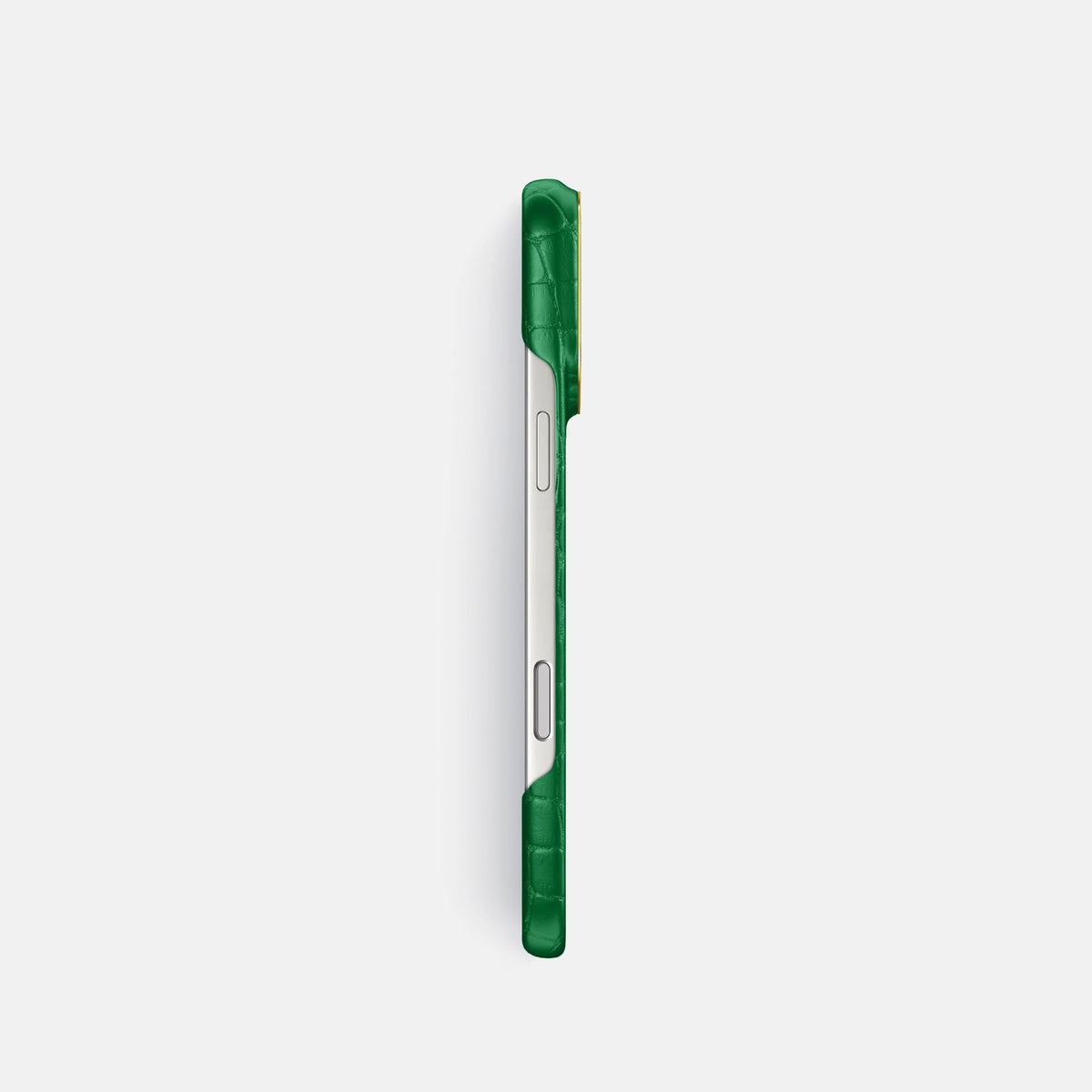 Classic Case For iPhone 18 Pro In Alligator -3 | Forest-Green-Gold