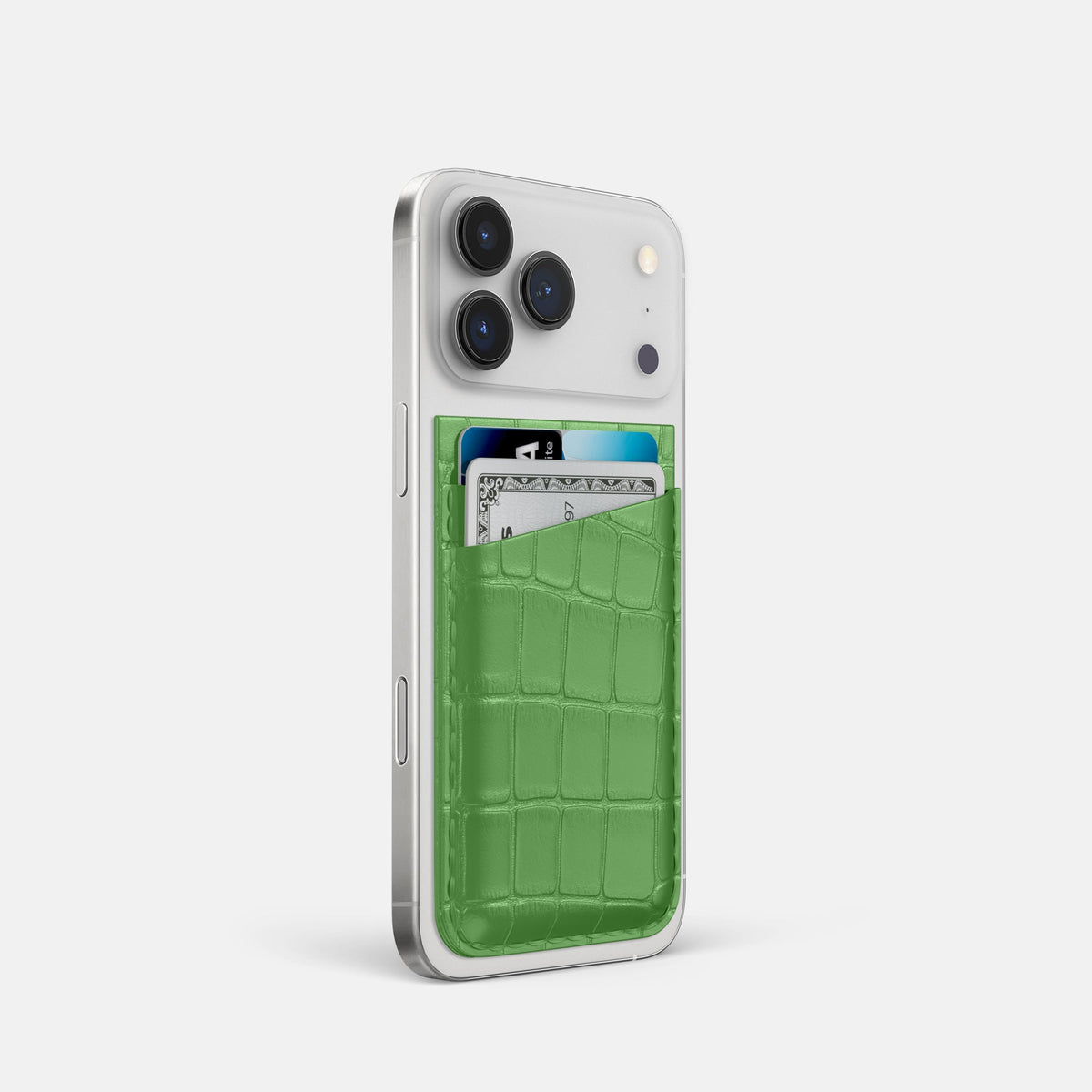 MagSafe Wallet For iPhone 18 Pro In Alligator -2 | Apple-Green