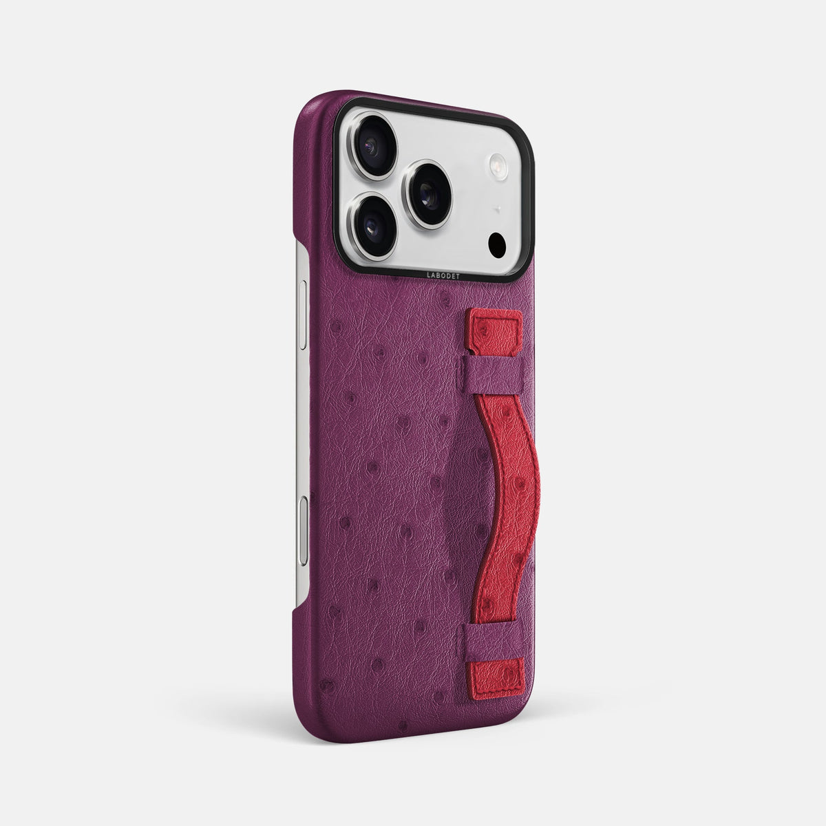 Handle Case Coloré For iPhone 18 Pro Max In Ostrich -2 | Purple-Black