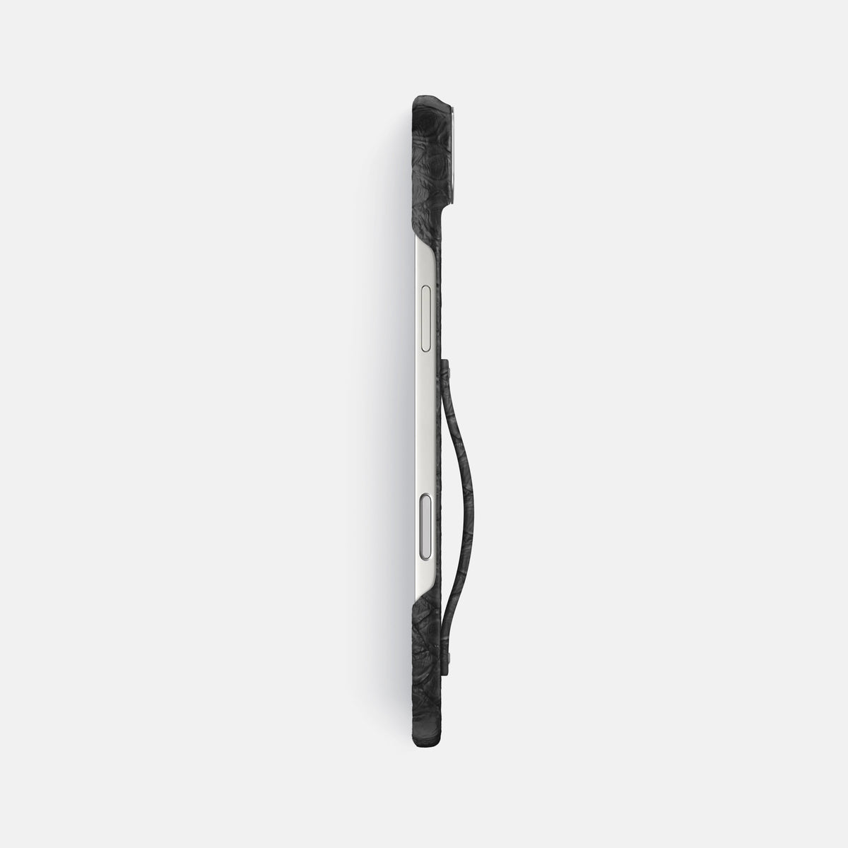 Finger Case For iPhone 17 Air In Python -3 | Black-Steel