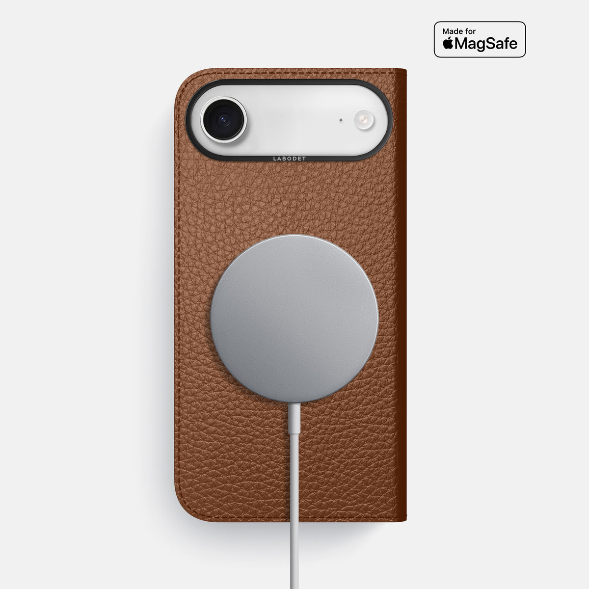 Folio Case For iPhone 17 Air In Calf -3 | Caramel-Black