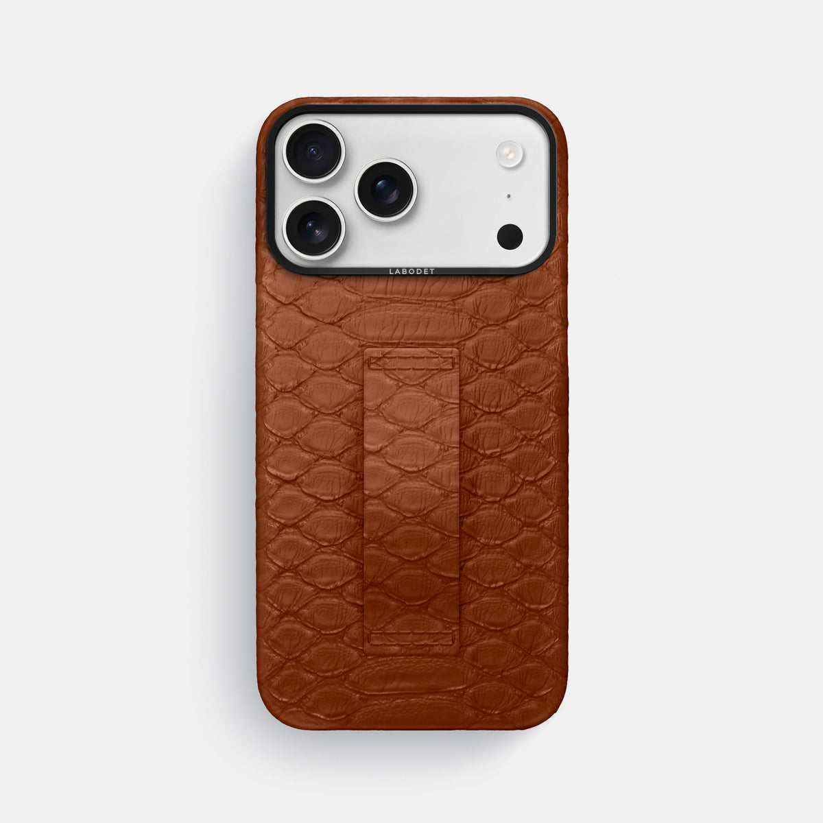 Finger Case For iPhone 17 Pro Max In Python -1 | Medium-Brown-Black